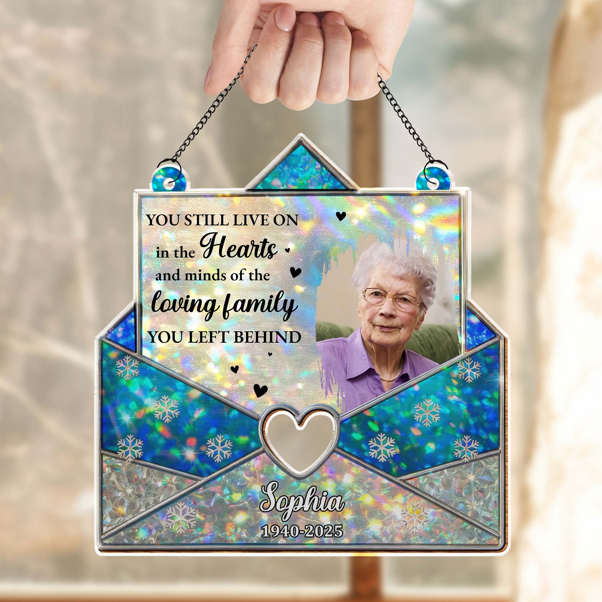 You Still Live On In Hearts, Memorial Suncatcher