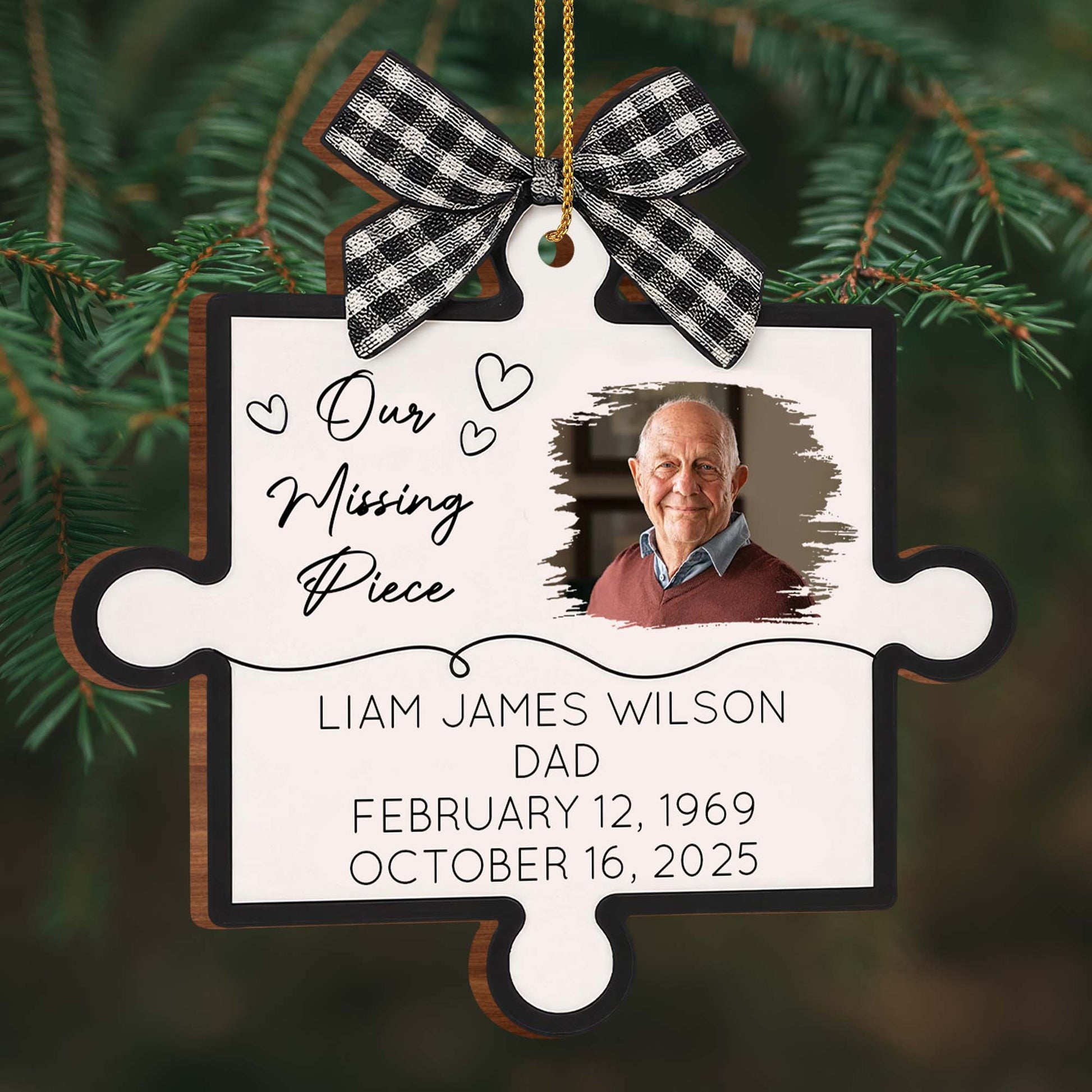 Our Missing Piece With Puzzle Piece Design