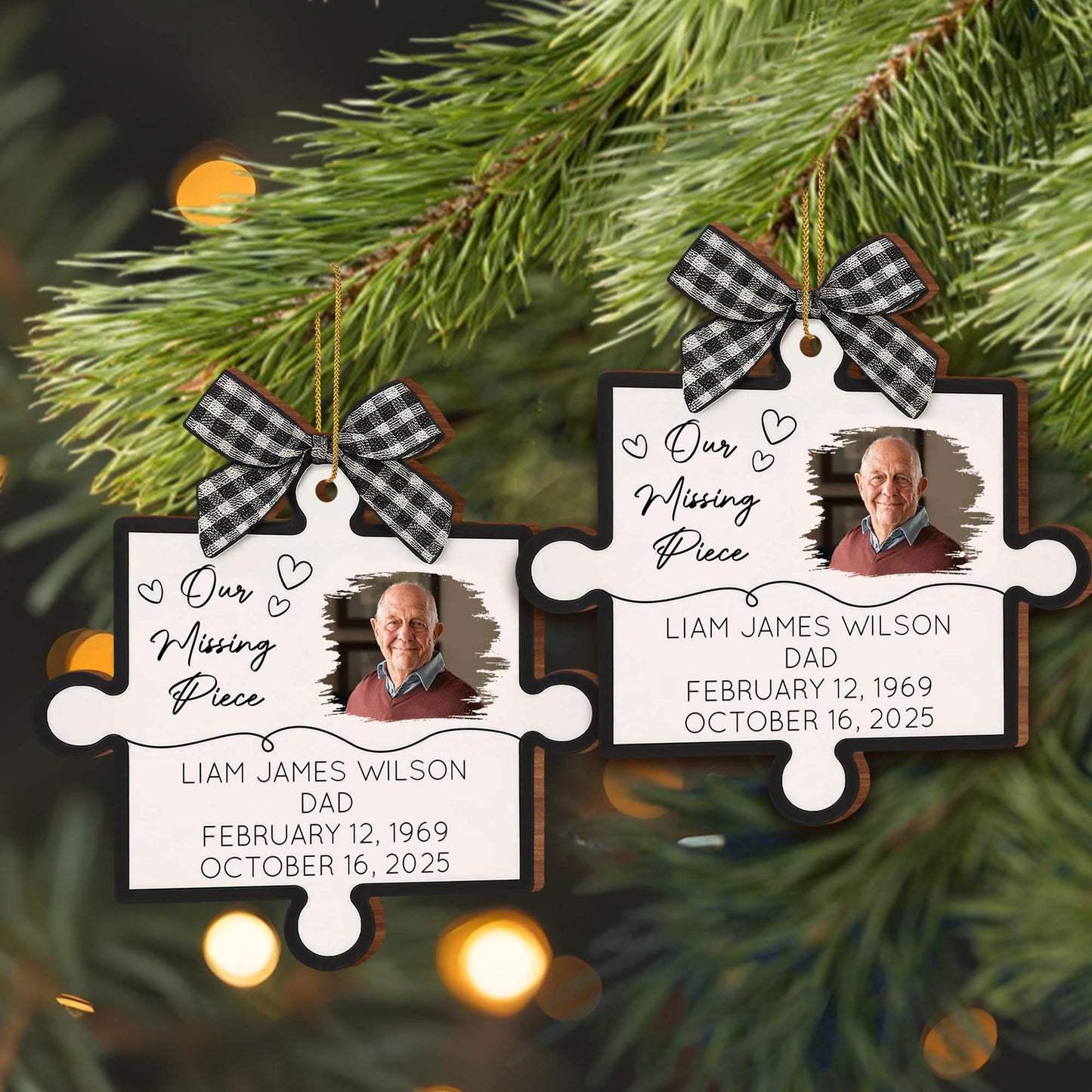 Our Missing Piece With Puzzle Piece Design