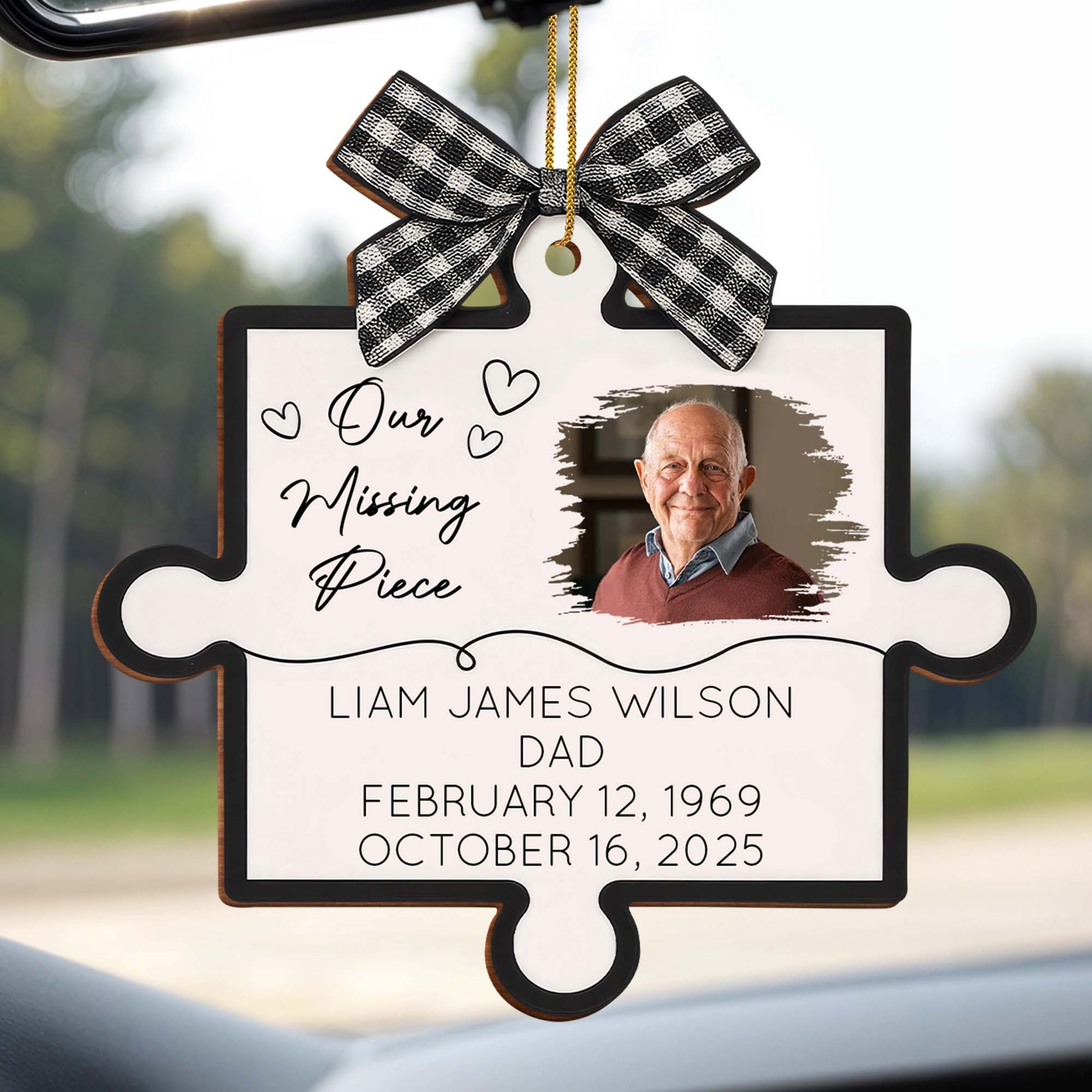 Our Missing Piece With Puzzle Piece Design