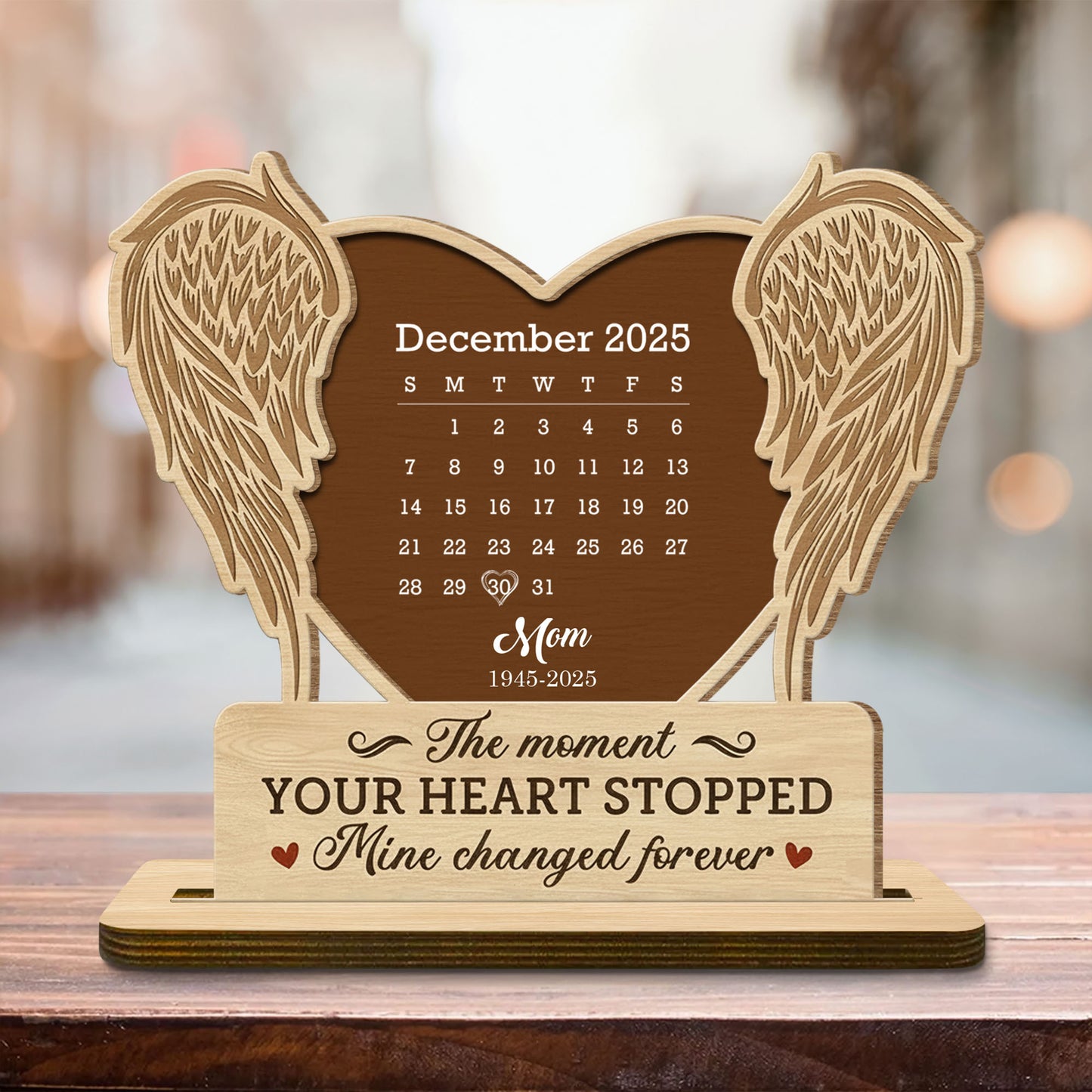 The Moment Your Heart Stopped, Angel Wings and Calendar