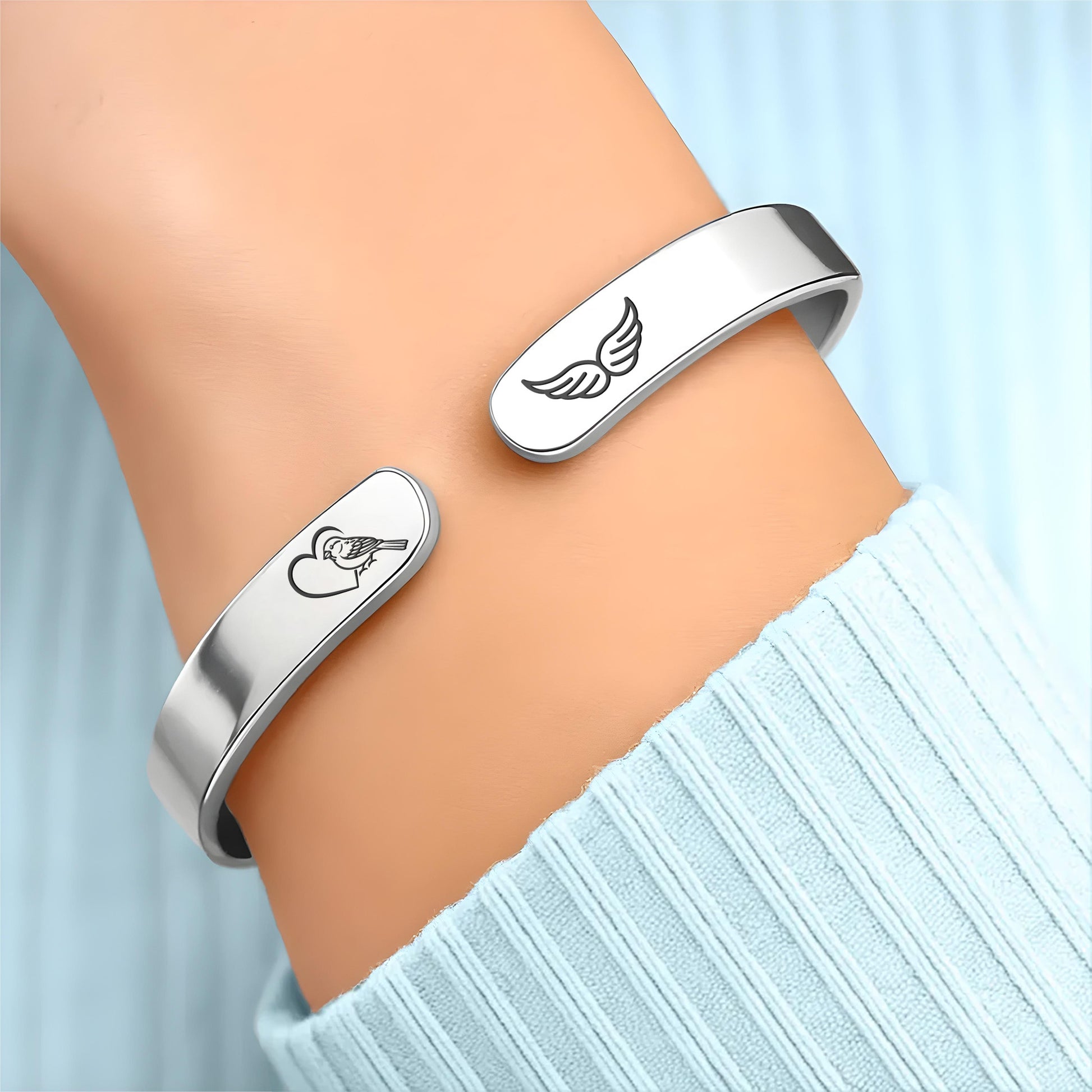 You Never Walk Alone, I'm Always With You With Wings Design