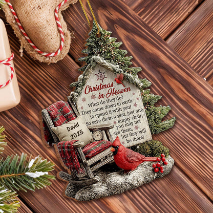 Christmas In Heaven, Chair And Cardinal Decoration