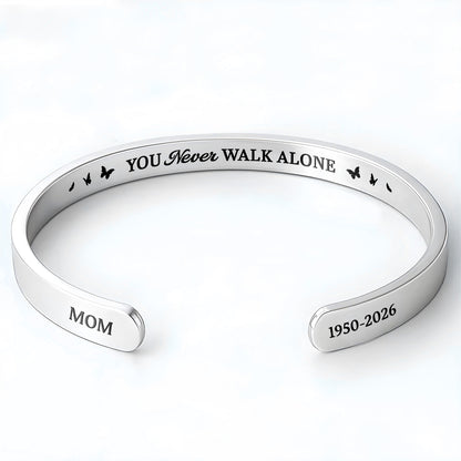 You Never Walk Alone Footprints Bracelet
