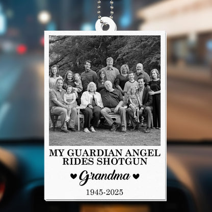 My Guardian Angel Rides Shotgun With Family Portrait