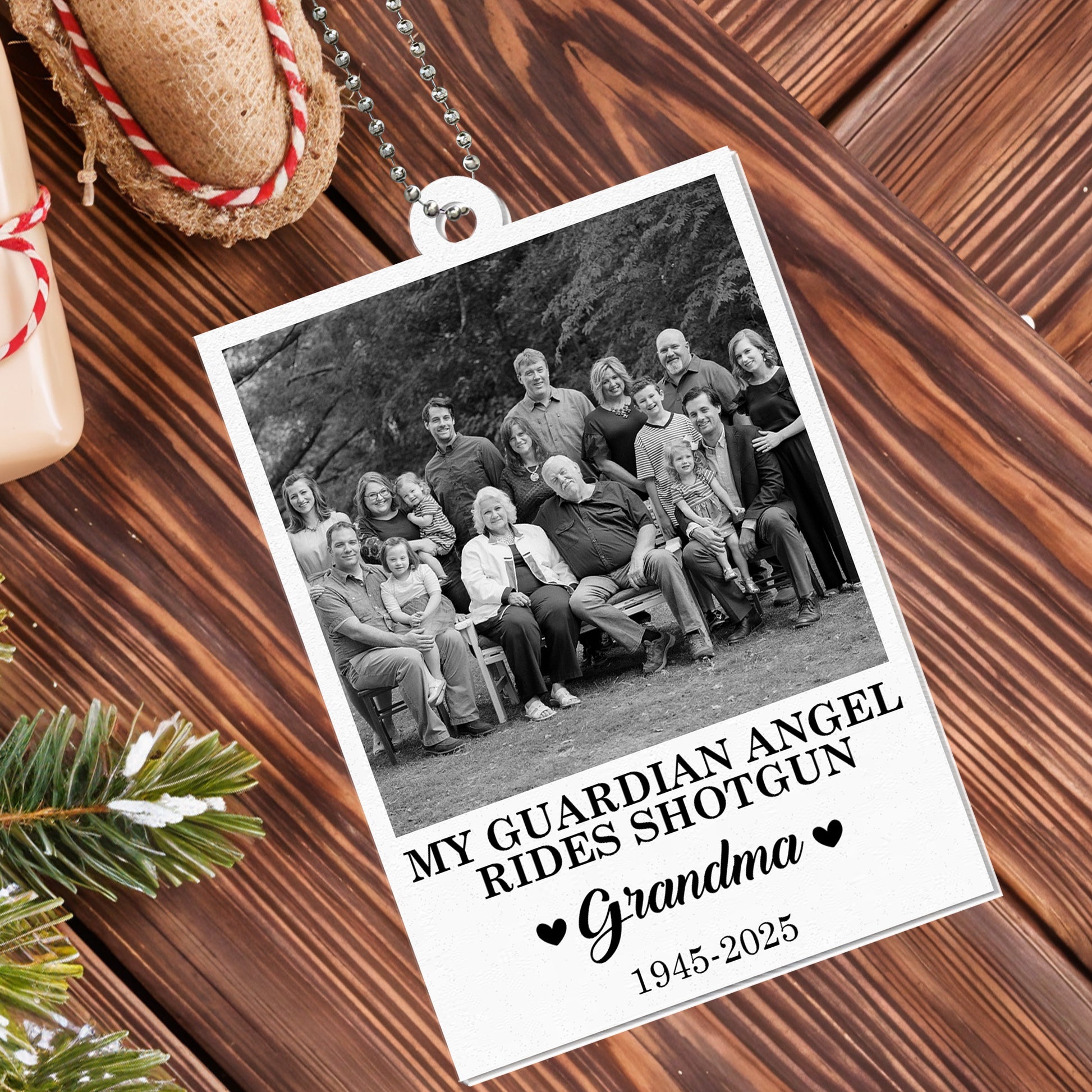 My Guardian Angel Rides Shotgun With Family Portrait