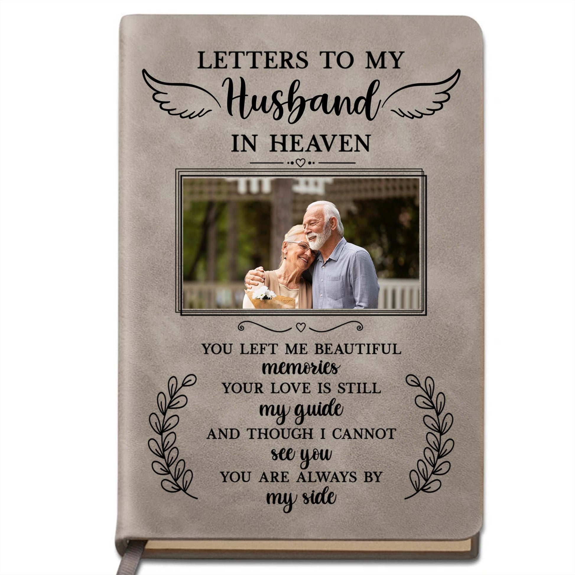 Letters To My Husband In Heaven, Wings, Leaves, Photo Frame