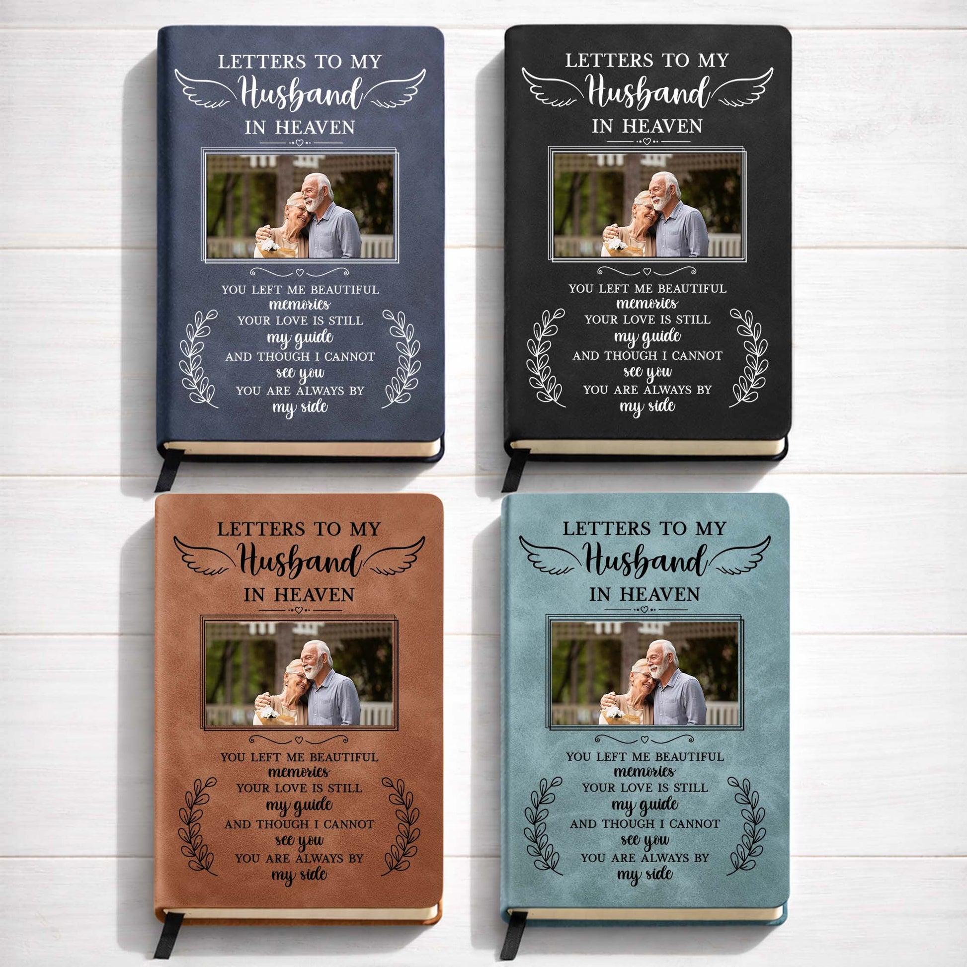 Letters To My Husband In Heaven, Wings, Leaves, Photo Frame