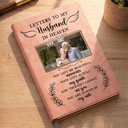 Letters To My Husband In Heaven, Wings, Leaves, Photo Frame