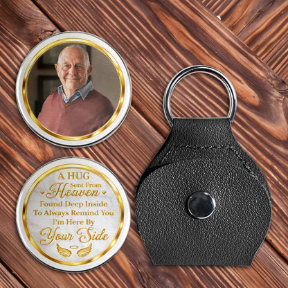 A Hug Sent From Heaven, Personalized Memorial Token With Wings