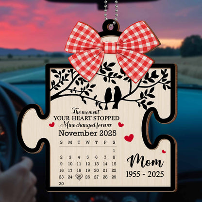 The Moment Your Heart Stopped, Life Changed Forever Puzzle Ornament