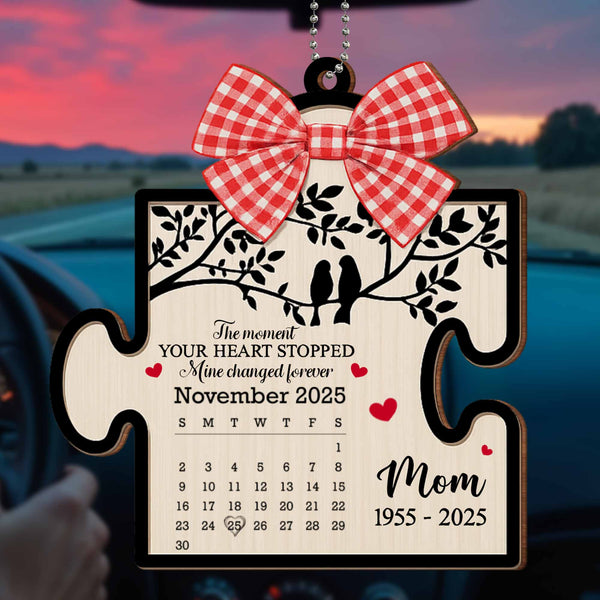 The Moment Your Heart Stopped, Life Changed Forever Puzzle Ornament