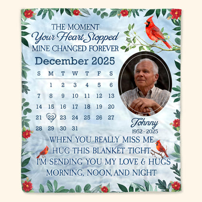 The Moment Your Heart Stopped, Calendar & Cardinal Bird Design