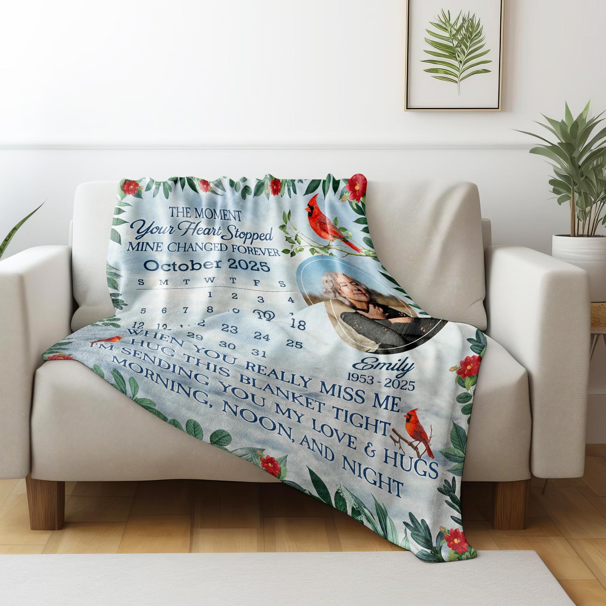 The Moment Your Heart Stopped, Calendar & Cardinal Bird Design