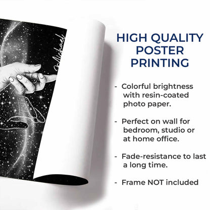 I Love You To The Moon, Stars And Moon Poster