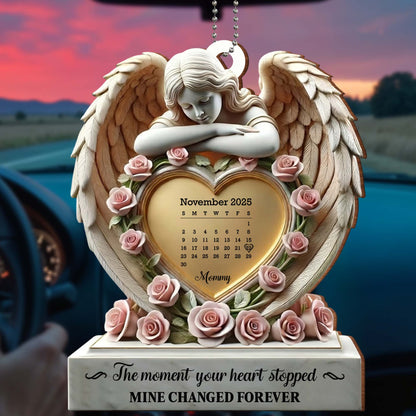 The Moment Your Heart Stopped, Angel & Roses Ornament