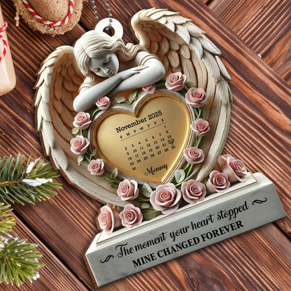The Moment Your Heart Stopped, Angel & Roses Ornament