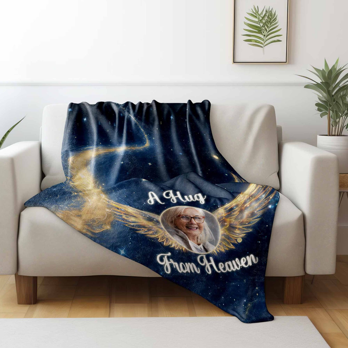 A Hug From Heaven With Stars And Wings