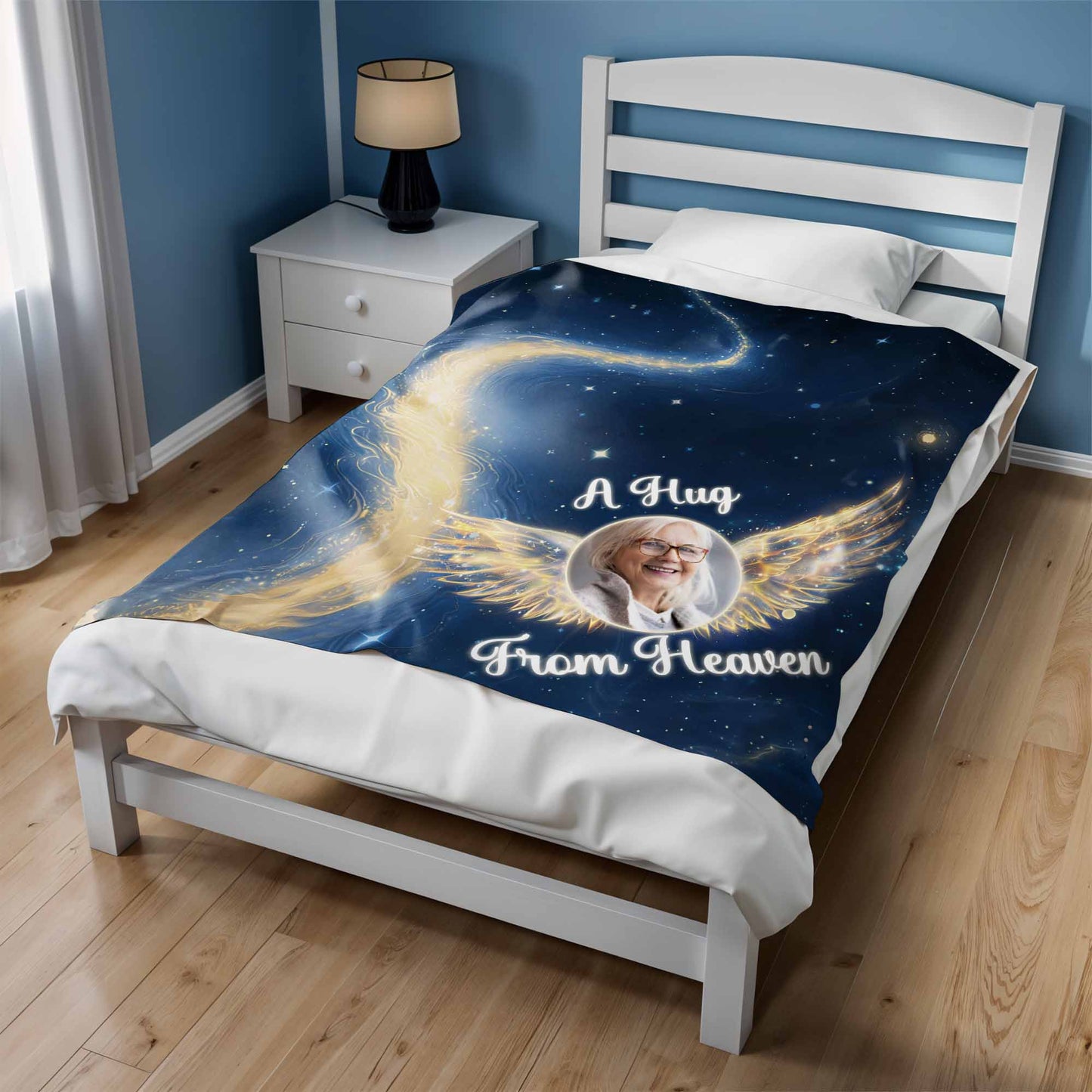 A Hug From Heaven With Stars And Wings