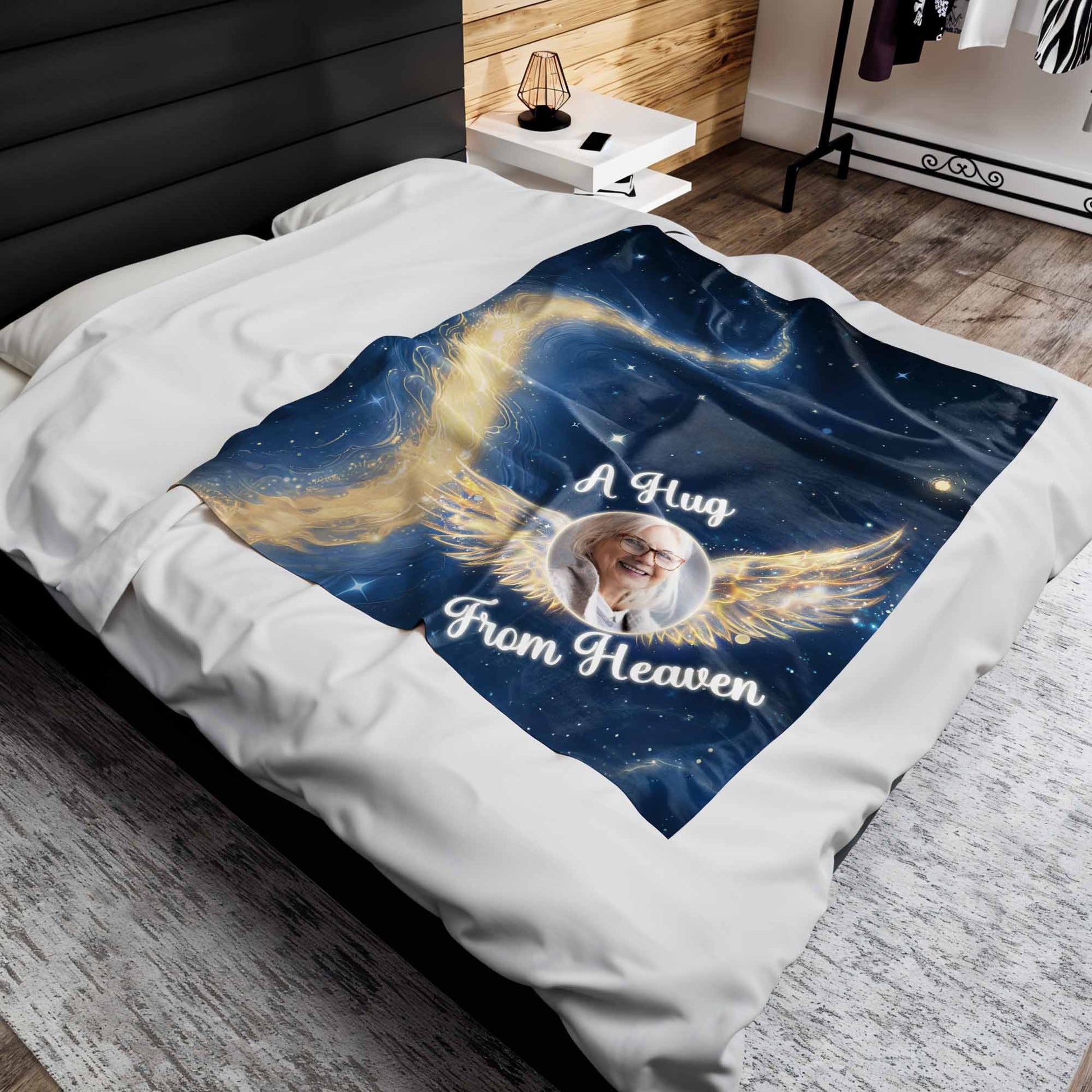 A Hug From Heaven With Stars And Wings