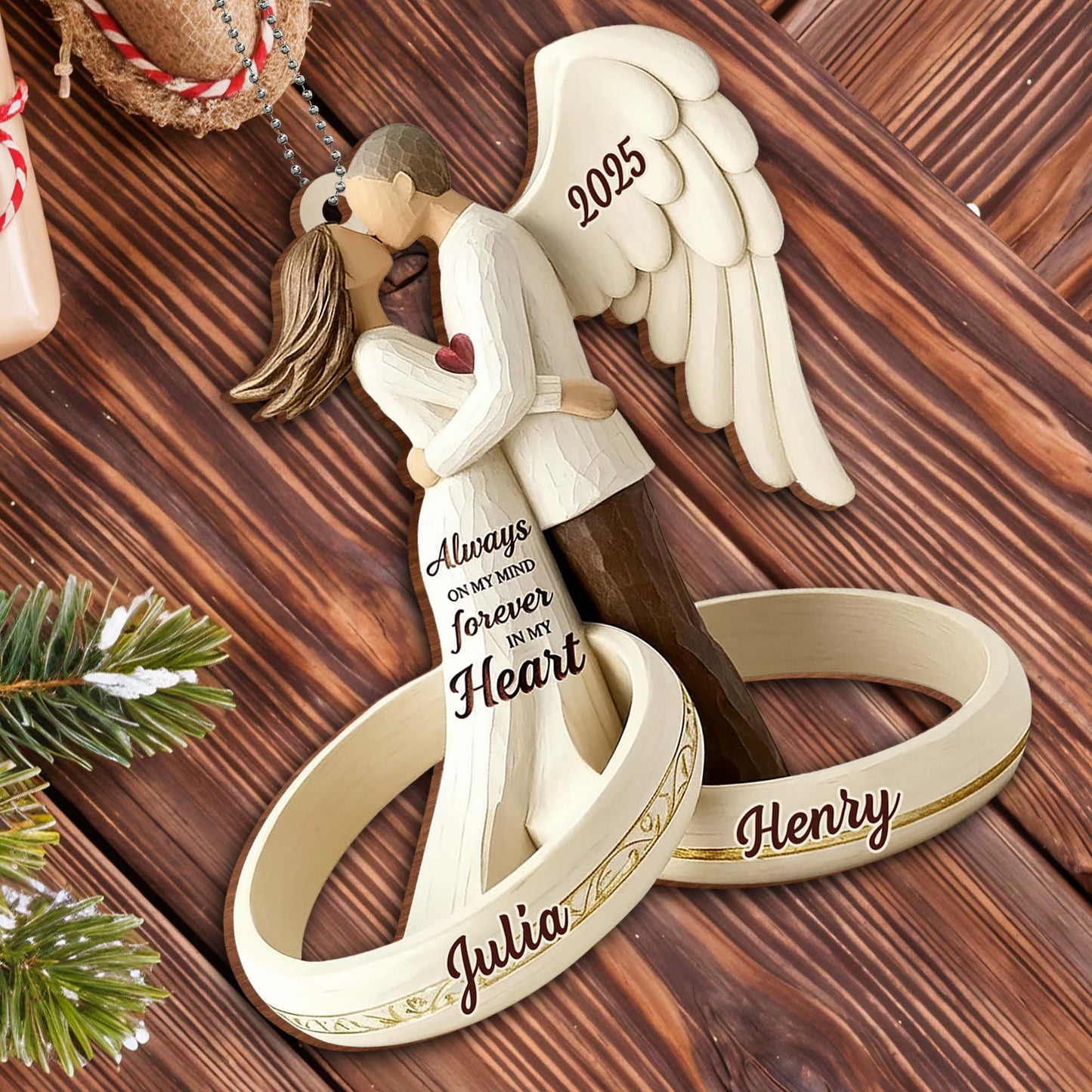 Always On My Mind Forever In My Heart, Couple With Angel Wings