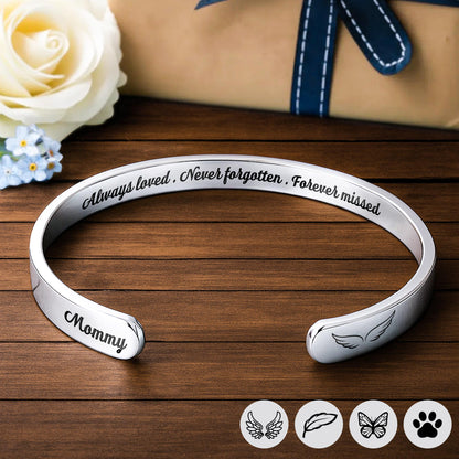 Always Loved, Angel Wings Memorial Bracelet