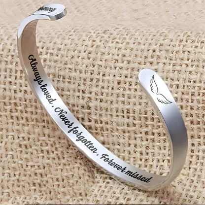 Always Loved, Angel Wings Memorial Bracelet