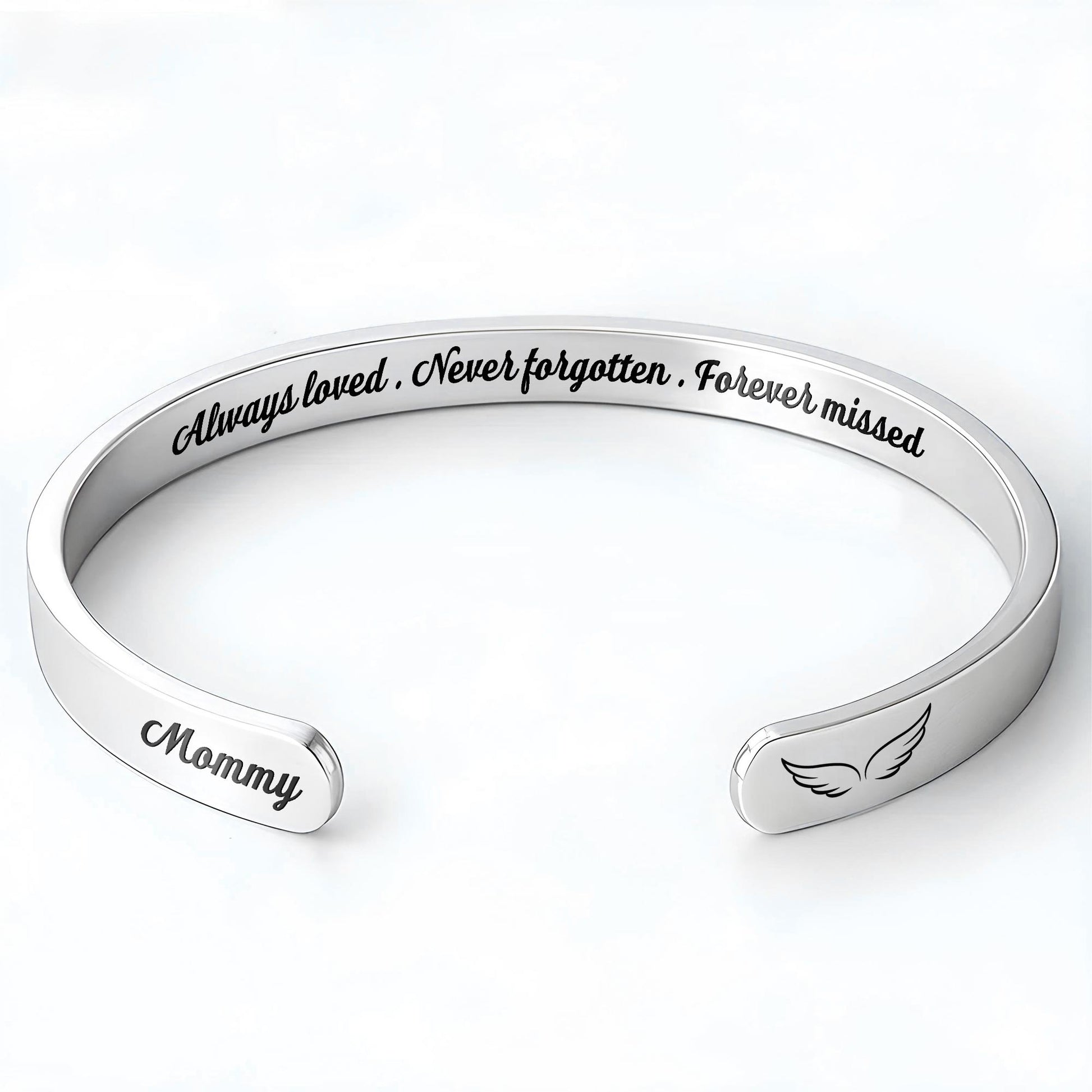 Always Loved, Angel Wings Memorial Bracelet