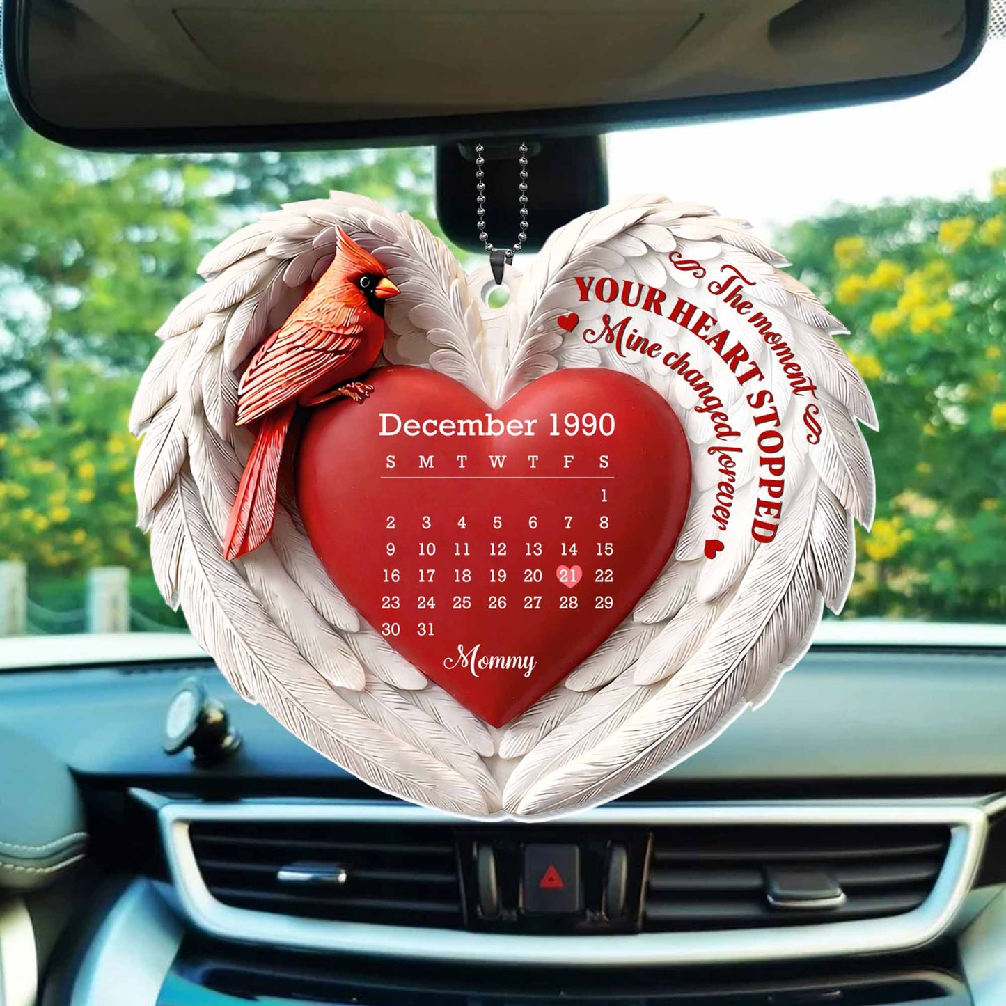 The Moment Your Heart Stopped, Cardinal And Heart Design