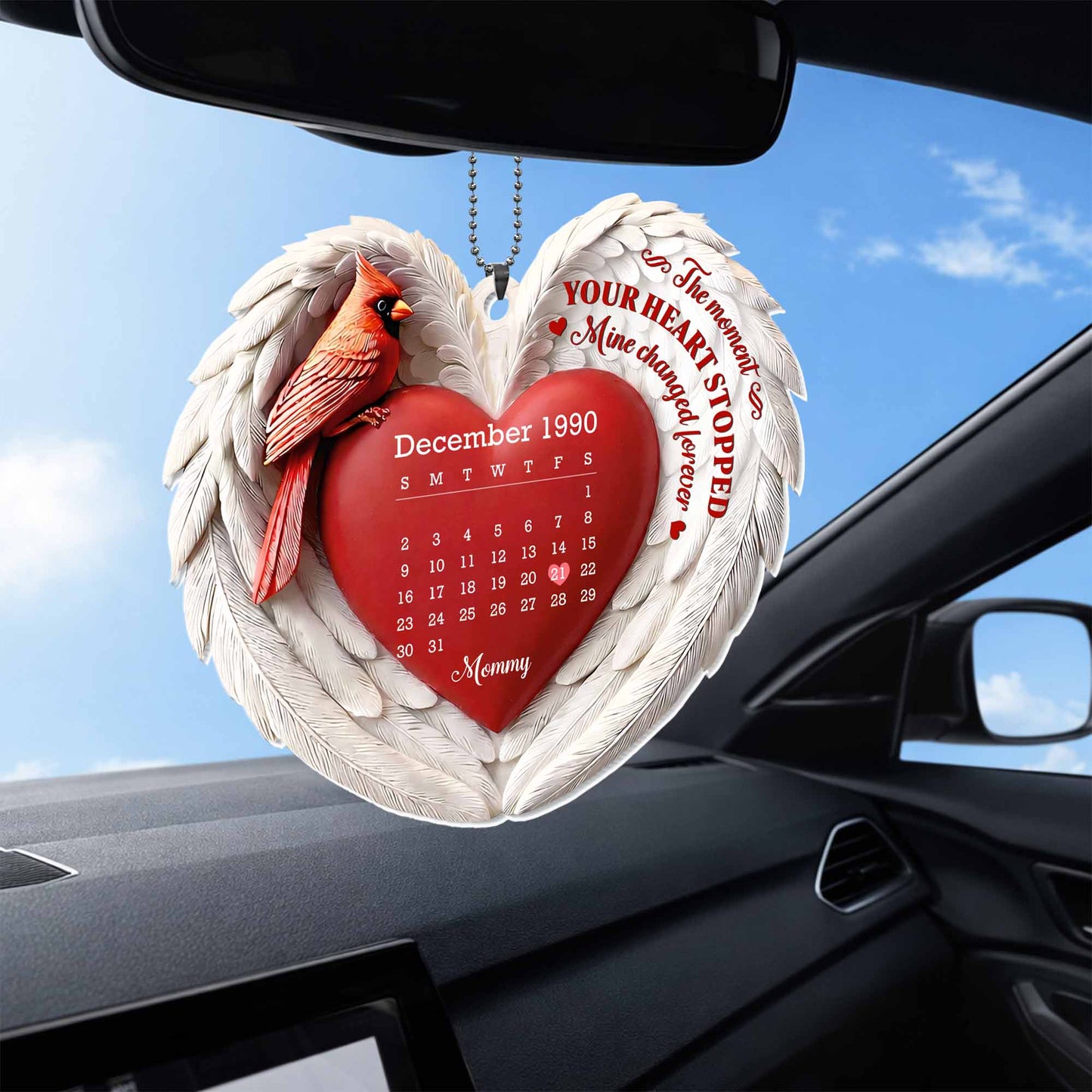 The Moment Your Heart Stopped, Cardinal And Heart Design