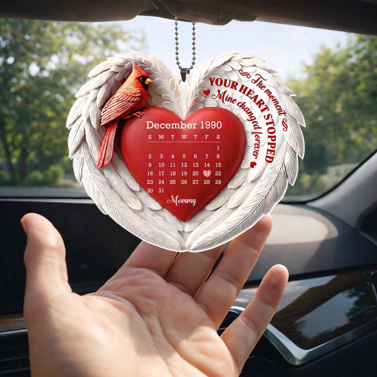 The Moment Your Heart Stopped, Cardinal And Heart Design