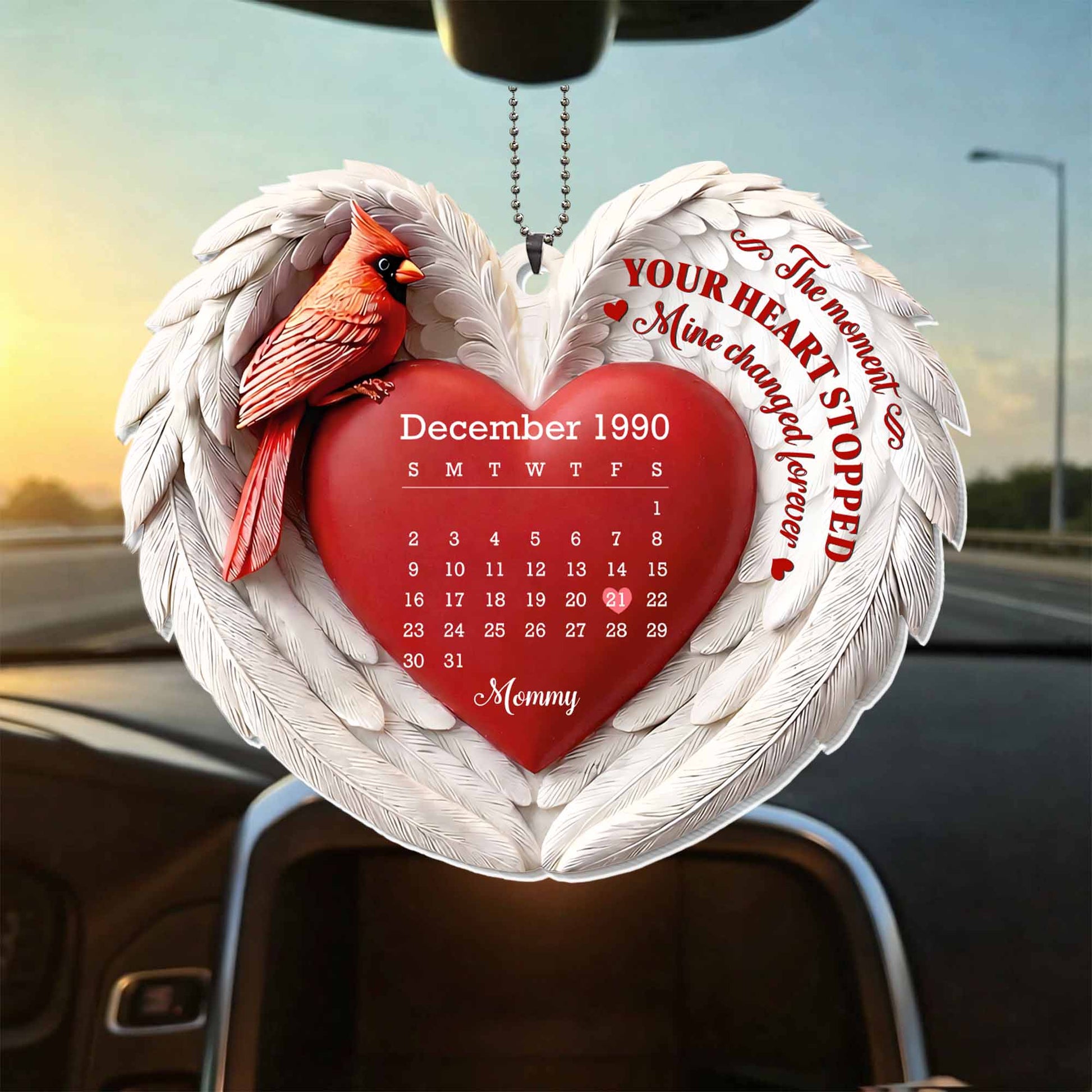 The Moment Your Heart Stopped, Cardinal And Heart Design
