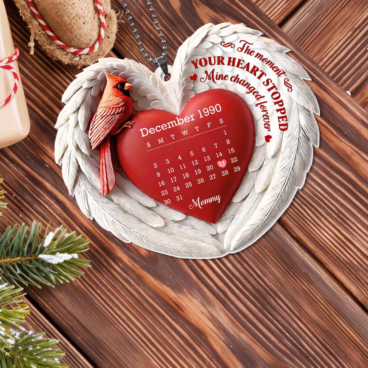 The Moment Your Heart Stopped, Cardinal And Heart Design