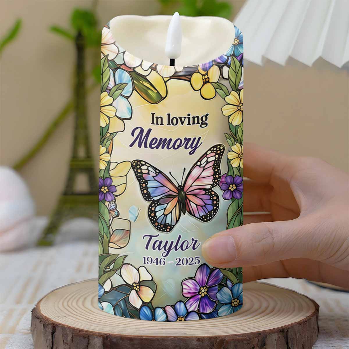 In Loving Memory Your Light Will Always Shine In My Heart Butterfly Flower