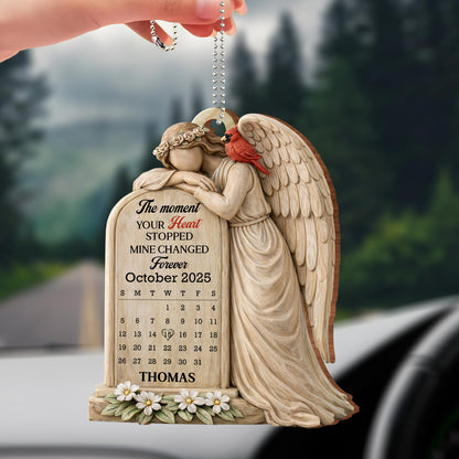 The Moment Your Heart Stopped, Angel And Cardinal Memorial Ornament