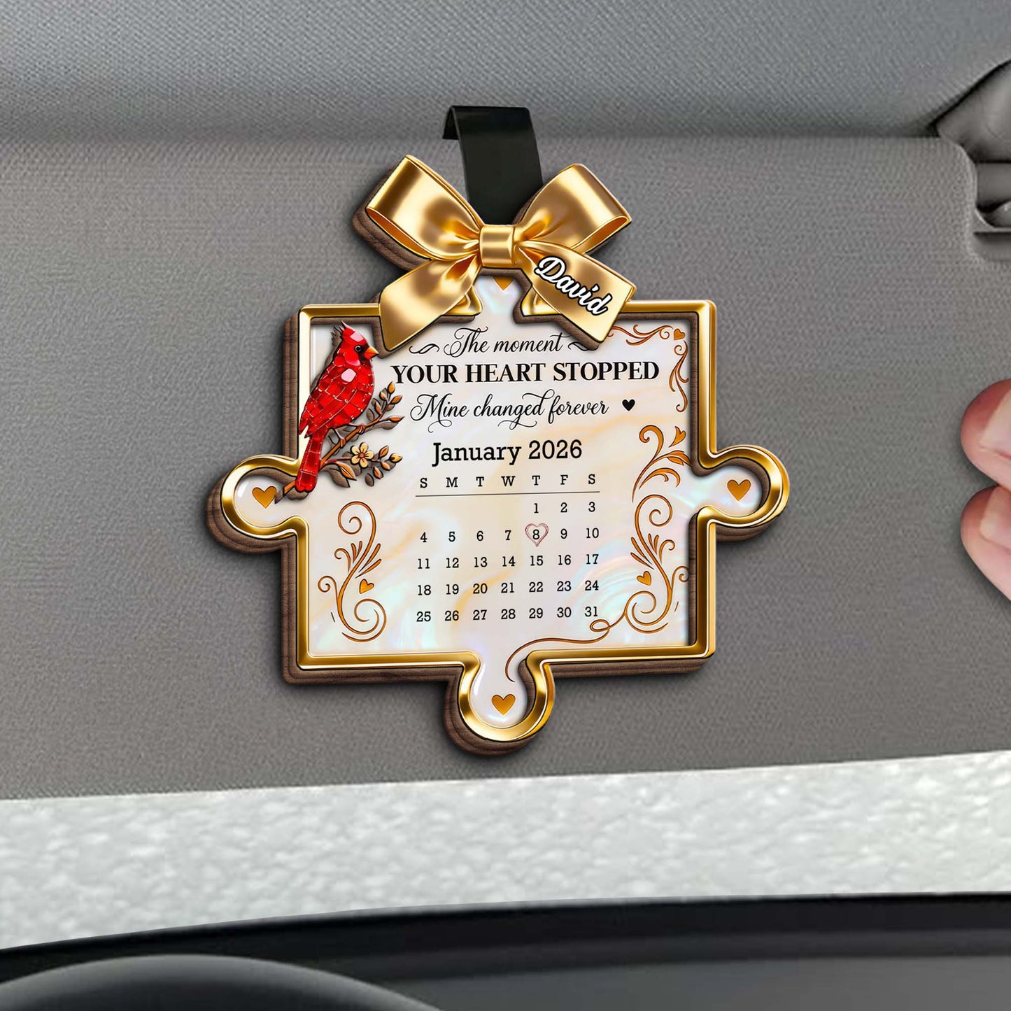 The Moment Your Heart Stopped, Memorial Cardinal Puzzle Piece