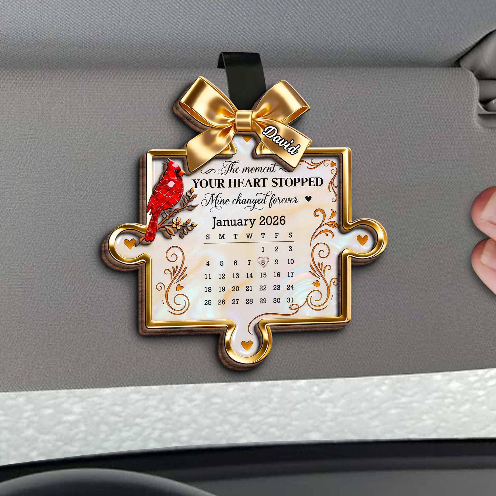 The Moment Your Heart Stopped, Memorial Cardinal Puzzle Piece