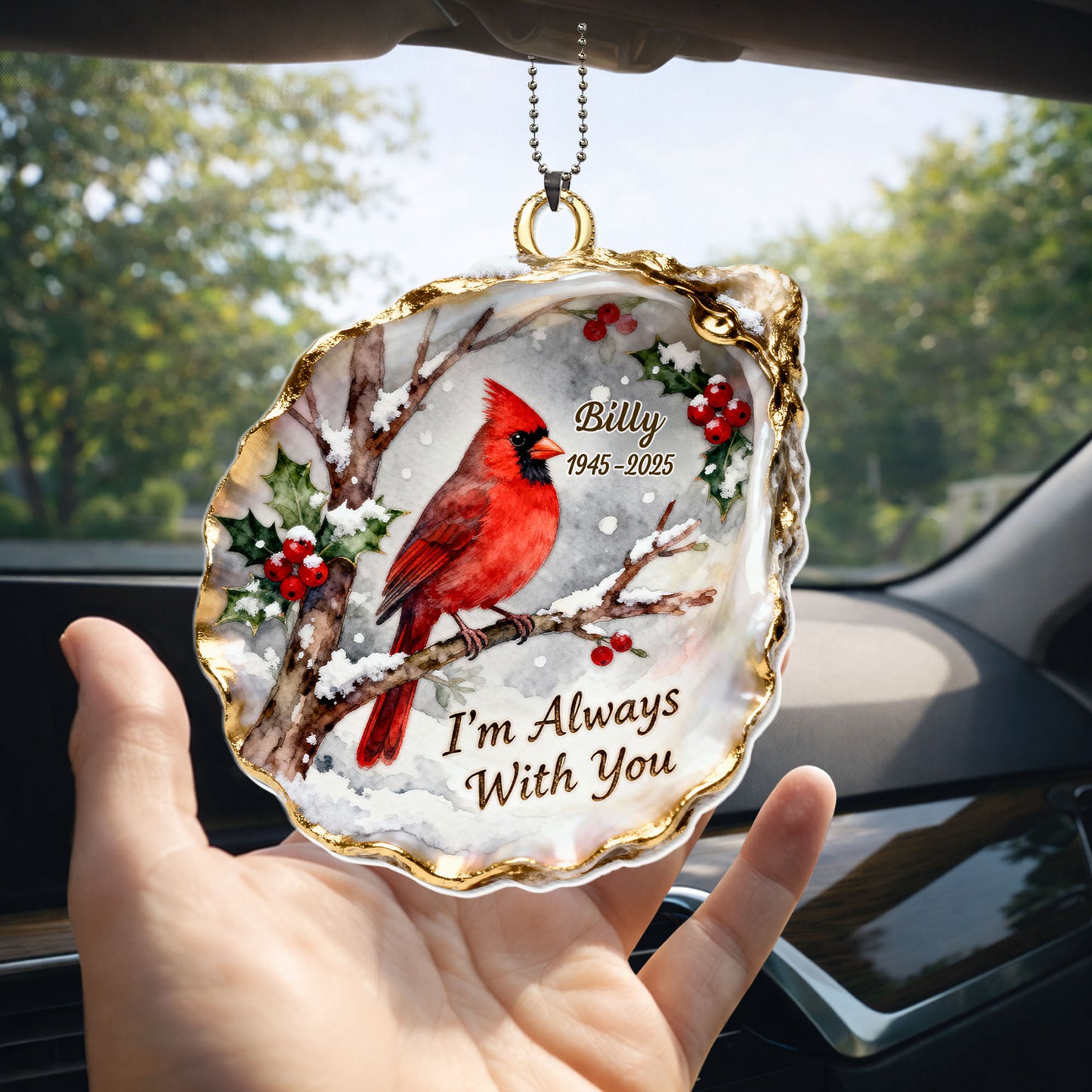 I'm Always With You, Cardinal and Berries Ornament