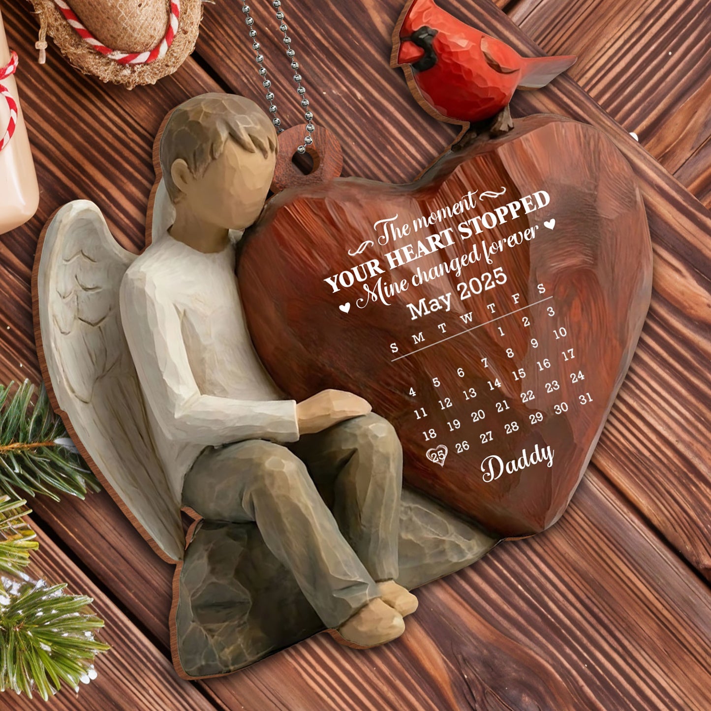 The Moment Your Heart Stopped, Angel And Bird Heart Design