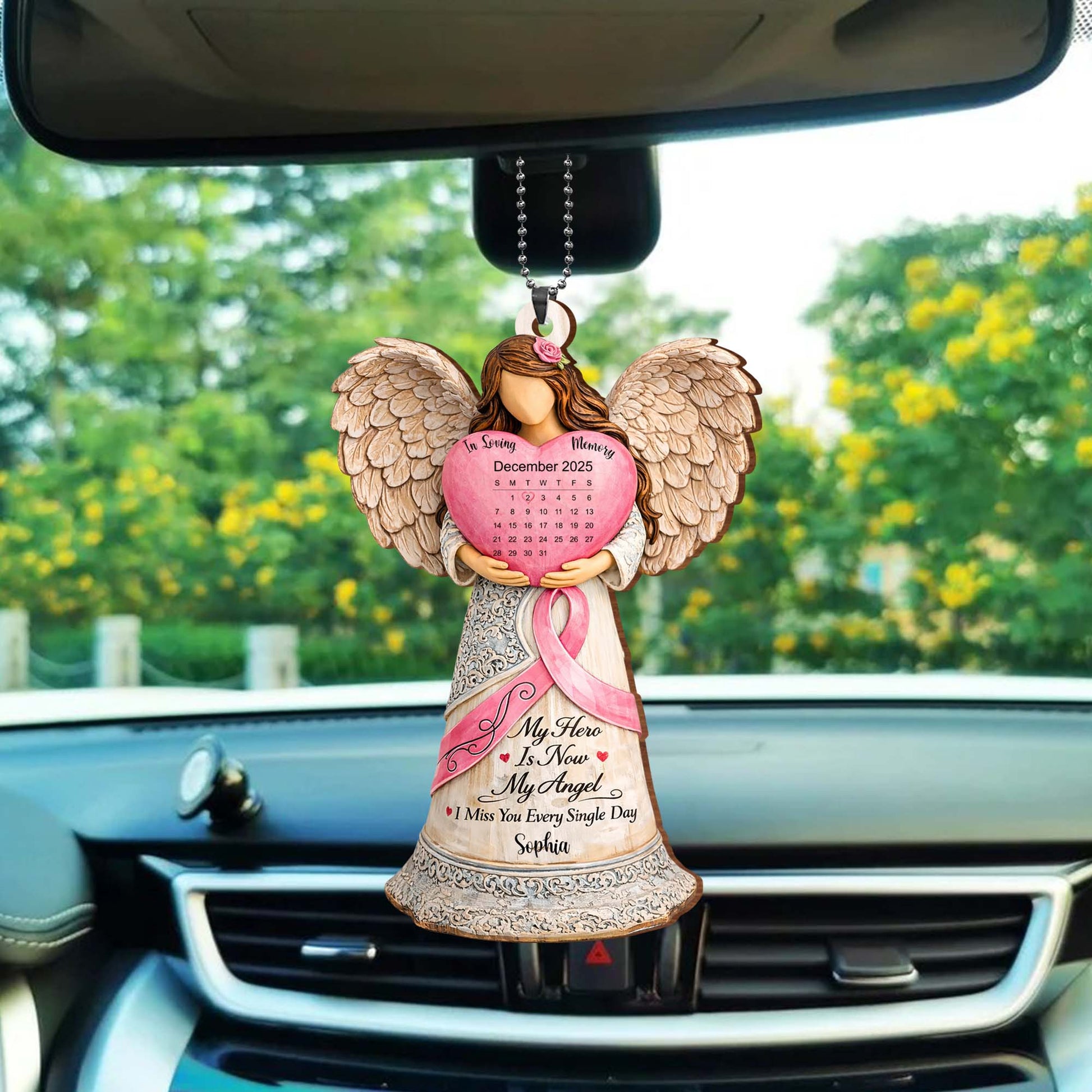 My Hero Is Now My Angel Memorial Ornament