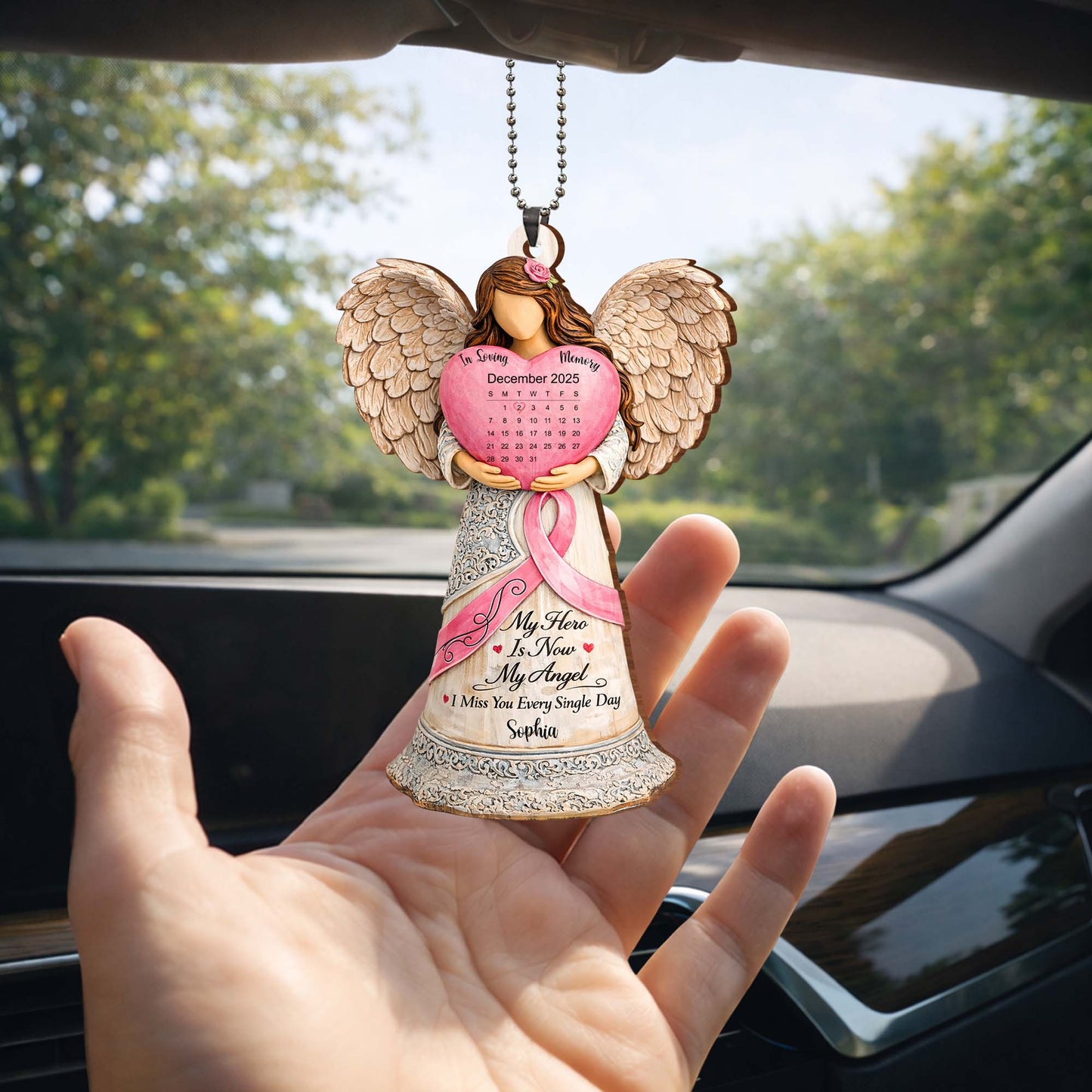 My Hero Is Now My Angel Memorial Ornament