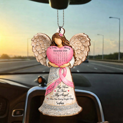 My Hero Is Now My Angel Memorial Ornament