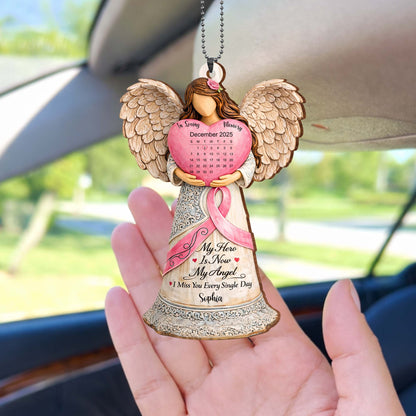 My Hero Is Now My Angel Memorial Ornament