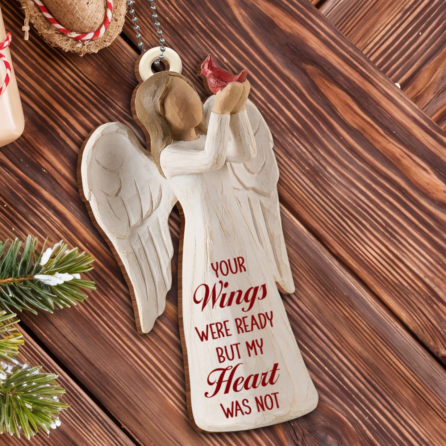 Your Wings Were Ready, Angel Heart Ornament