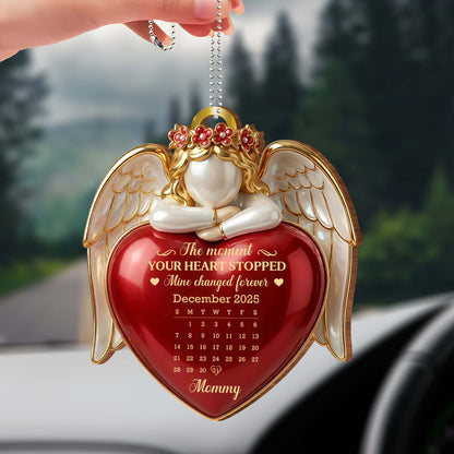 The Moment Your Heart Stopped, Angel Heart Calendar Ornament
