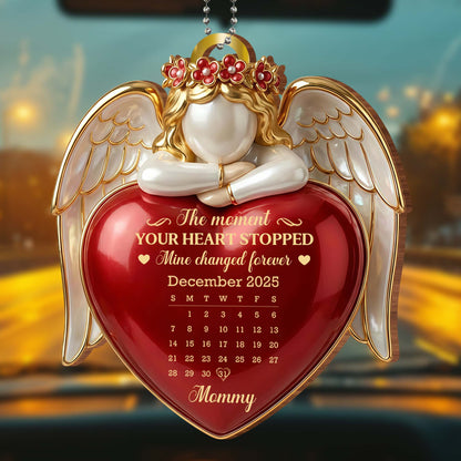 The Moment Your Heart Stopped, Angel Heart Calendar Ornament