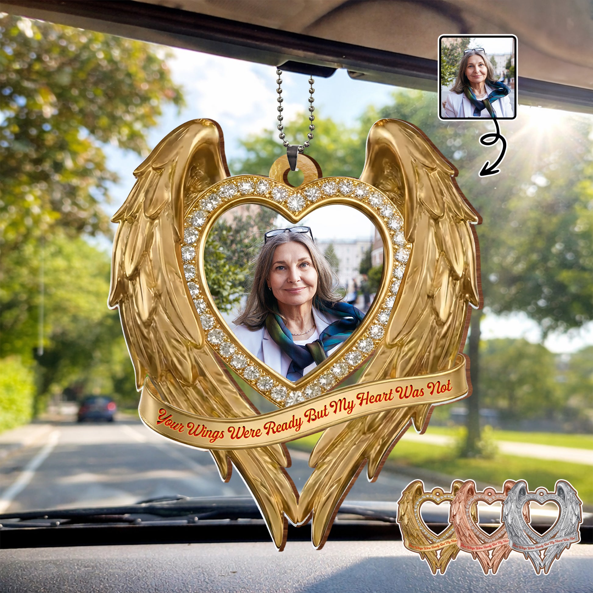 Your Wings Were Ready Heart Ornament