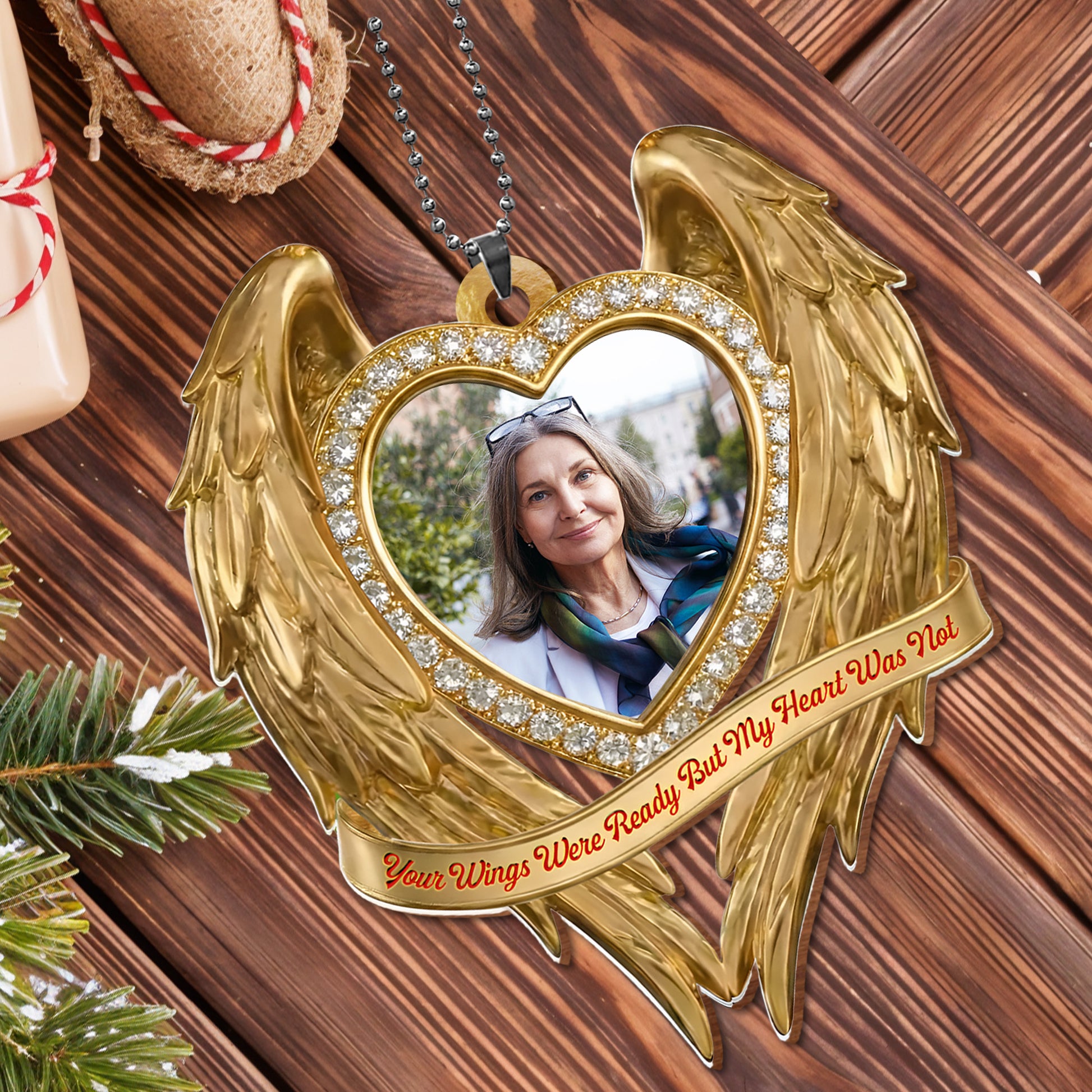 Your Wings Were Ready Heart Ornament