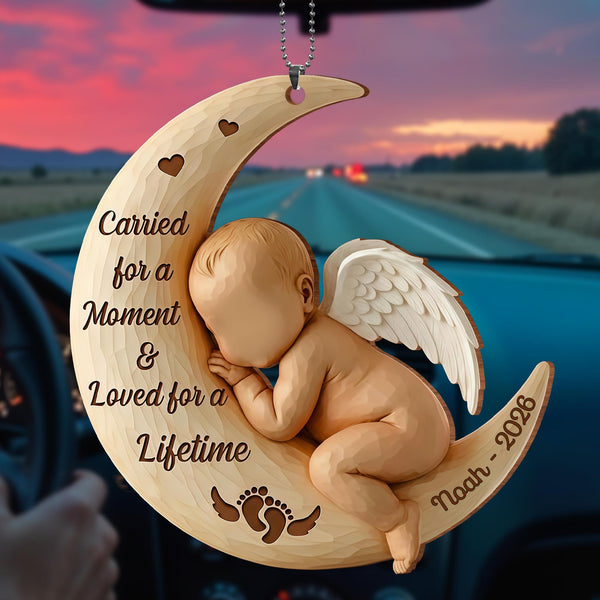 Carried For A Moment & Loved For A Lifetime Moon Angel Baby