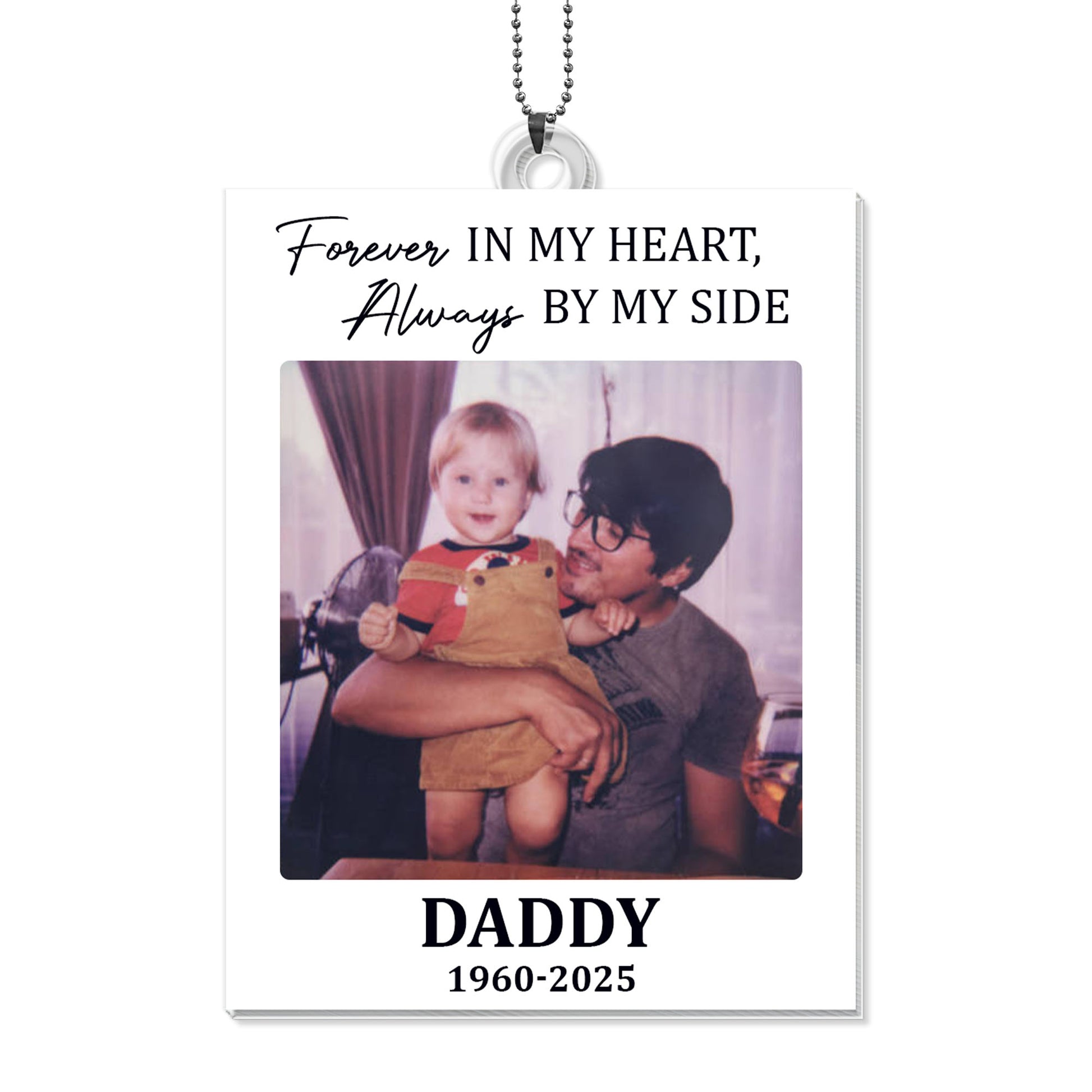 Forever In My Heart Always By My Side Photo Ornament